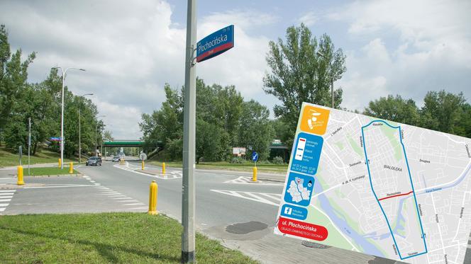 Płochocińska remont objazd
