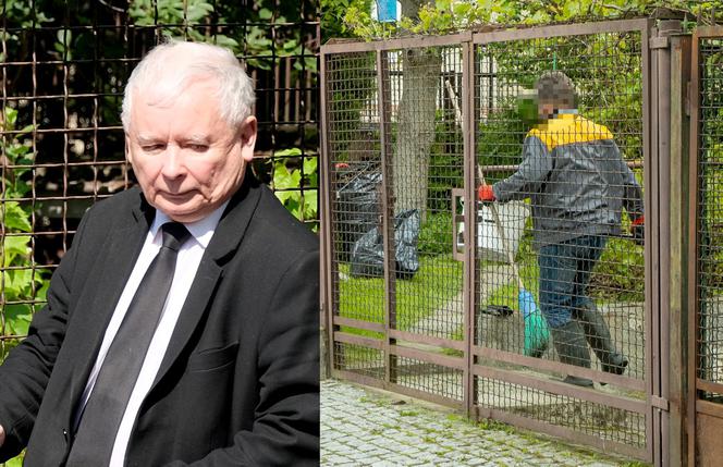 Porządki na posesji Jarosława Kaczyńskiego
