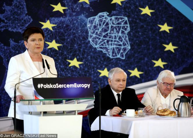Beata Szydło na konferencji PiS