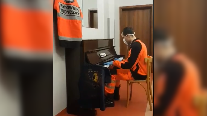 Ratownik medyczny ze Szczecina dał wyjątkowy koncert