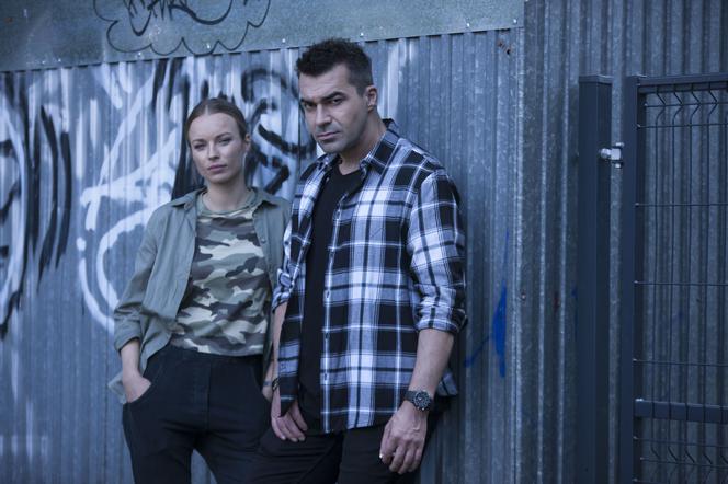 Łowcy cieni. Jagna Dobosz (Izabela Jarosińska) i Brunon Małecki (Wojciech Medyński)