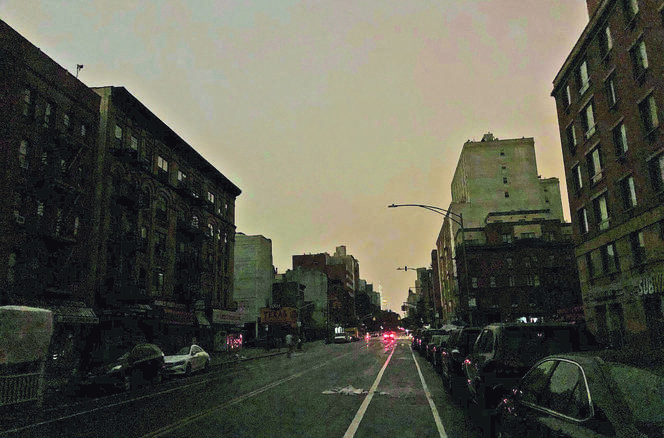 Ciemność pochłonęła Manhattan