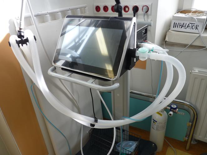 Respirator, fot. Wojewódzkie Szpital Zakaźny w Warszawie