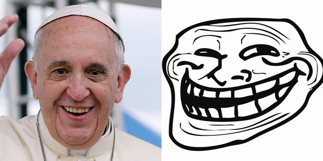 Papież Franciszek, trolling, troll, trollface