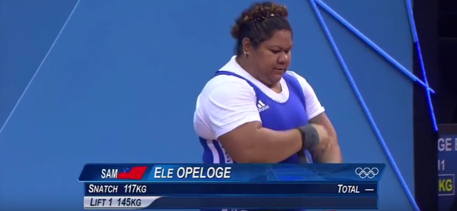 Ele Opeloge, podnoszenie ciężarów