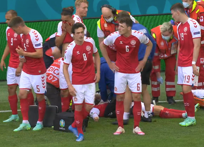 Euro 2020: Christian Eriksen reanimowany