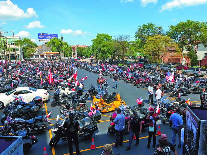 parada motocyklowa Chicago