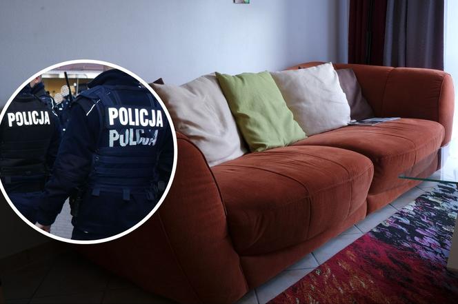 Bełchatów: wystraszył się policjantów, WSKOCZYŁ DO WERSALKI i udawał, że go nie ma!