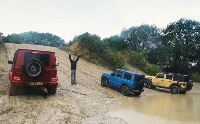 Mercedes-AMG G 63, Suzuki Jimny, Jeep Wrangler Unlimited Rubicon