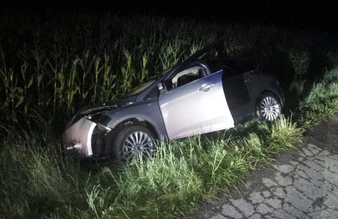 Wpadł do rowu po pijaku, samochód sam zadzwonił na policję
