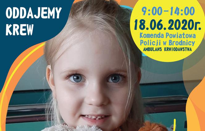 Oddaj krew dla Nadii Przybyłowskiej i pomóż ratować życie 5-latki z Brodnicy!