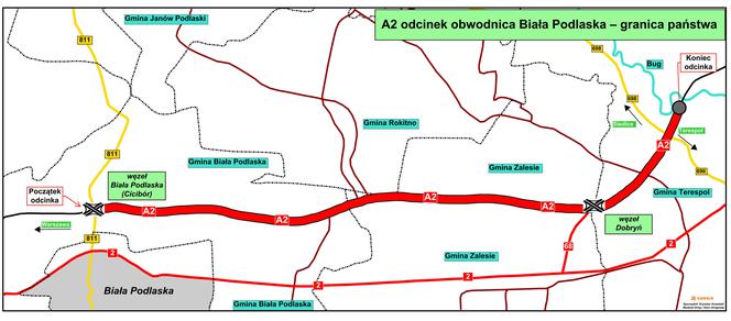 Autostrada A2 na wschód