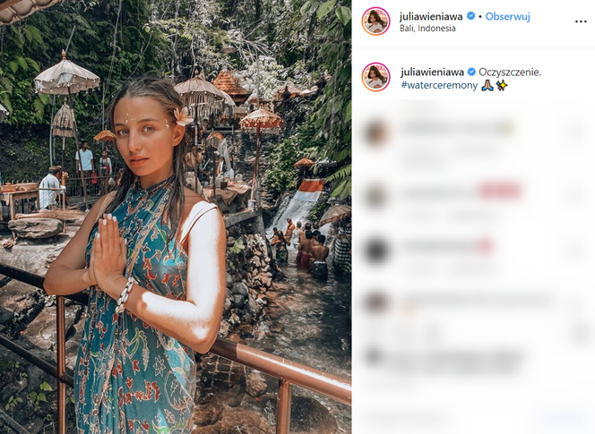 Julia Wieniawa na egzotycznych wakacjach