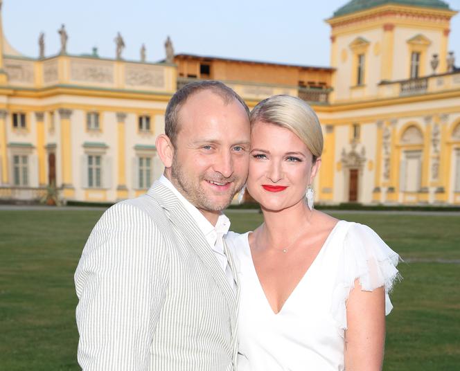 Borys Szyc z partnerką