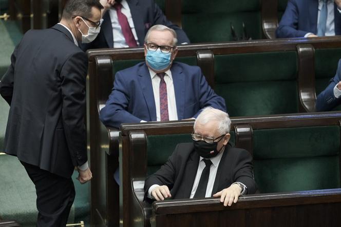 Jarosław Kaczyński w drodze do sejmu