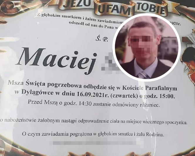 Maciej zginął pod traktorem. Dwójka malutkich dzieci została bez taty. 29-latka pożegnają bliscy