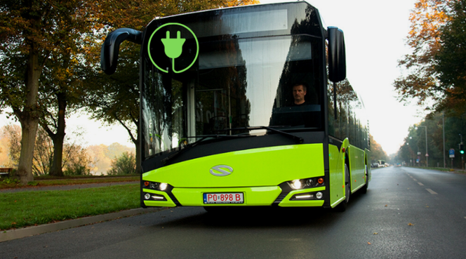Autobus elektryczny Solaris - wizualizacja