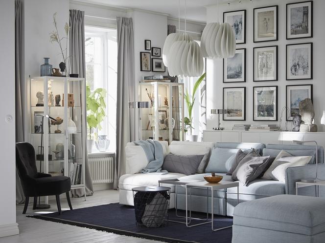 Salon w stylu nowojorskim z IKEA