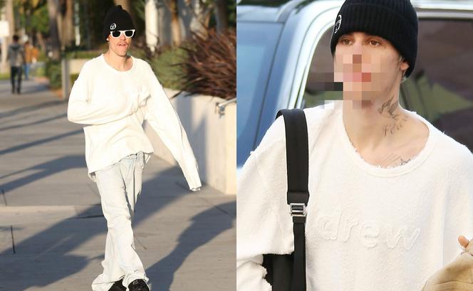 Justin Bieber z wąsami