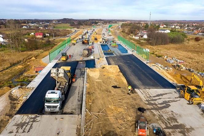 Autostrada A1 w budowie, okolice Częstochowy