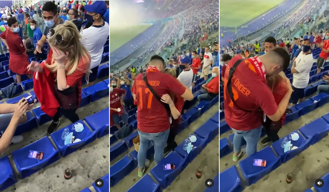 Oświadczyny podczas meczu Euro 2020
