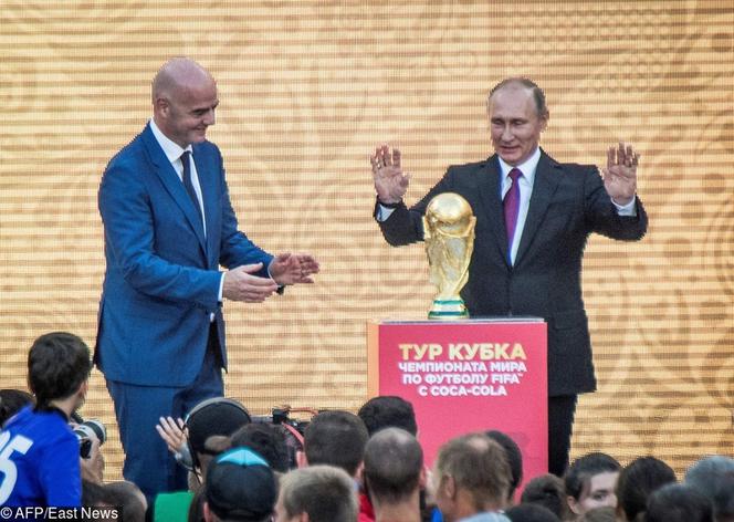 Władimir Putin, Gianni Infantino, MŚ 2018