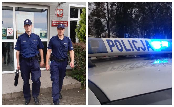 Bohaterska akcja policjantów z Torunia. Uratowali życie seniora!