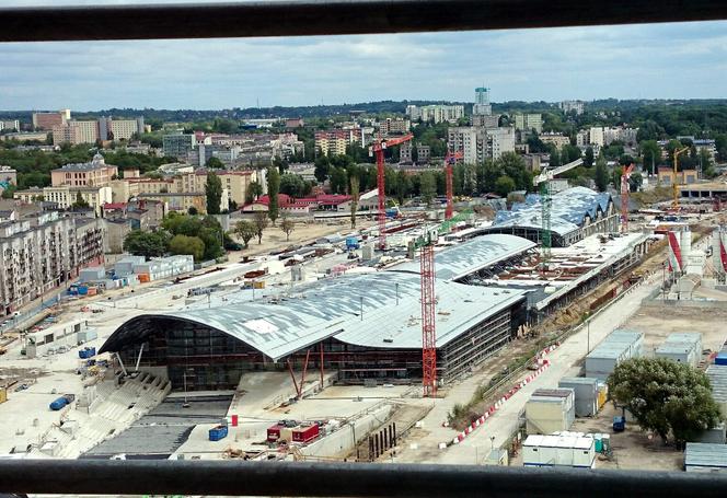 Widok z piętnastego piętra Textilimpexu