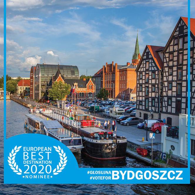 Bydgoszcz jako jedyne miasto w Polsce walczy o tytuł Najlepszego Europejskiego Celu Podróży 2020