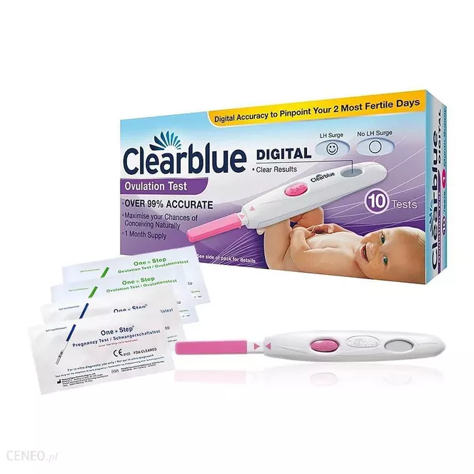 CLEARBLUE DIGITAL cyfrowy test owulacyjny 10 sztuk