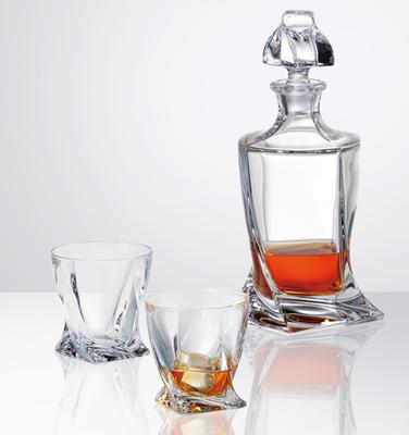 Zestaw do whisky Quadro 1+2 firmy Bohemia