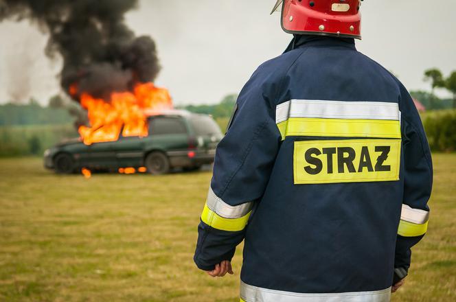 Strażak pożar