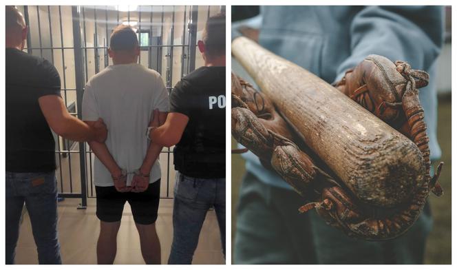 Brutalny atak na przypadkowego przechodnia w Pakości. Użył kija baseballowego