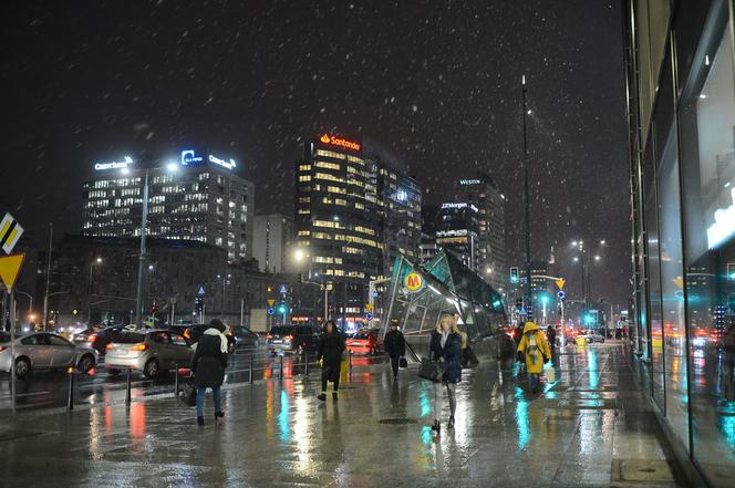 Pierwszy śnieg w Warszawie