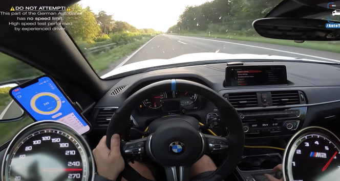 Rozpędził BMW M2 do 300 km/h
