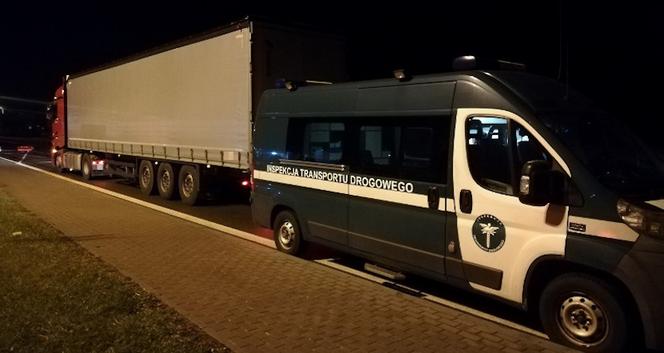 Kierowca ciężarówki nie chciał zatrzymać się do kontroli ITD