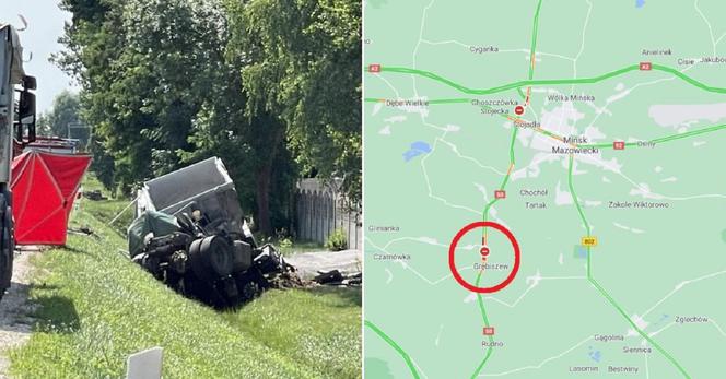 Wypadek w Grębiszewie. Nie żyje dwoje mężczyzn i dwójka dzieci. Kim są ofiary?