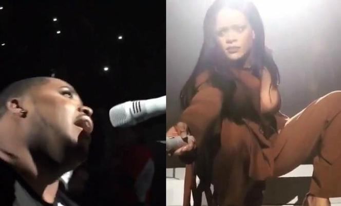 Rihanna podstawiła mikrofon fanowi - ANTi World Tour 2016