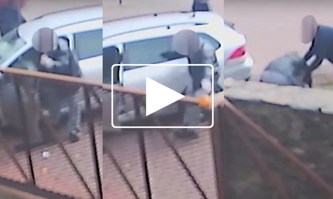 Sopot: Wytoczył się z auta i padł jak zabity. To wideo będzie hitem sieci