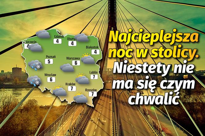 Najcieplejsza noc w stolicy