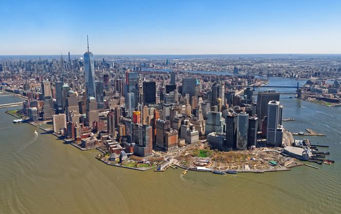 Manhattan, widok na Manhattan, panoramam Nowego Jorku