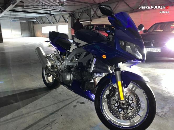 Złapali złodzieja i odzyskali skradziony motocykl. Jednoślad stygł na podziemnym parkingu w centrum miasta