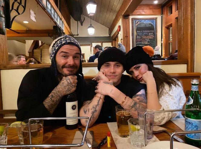David Beckham z rodziną