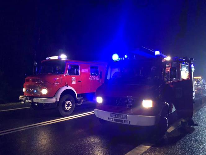 Wypadek na DK 10 w Przyłubiu