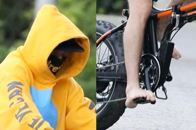 Justin Bieber na rowerze