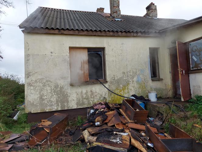 Pożar budynku mieszkalnego w Dziurowie