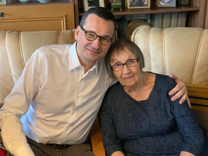 Premier Morawiecki z mamą