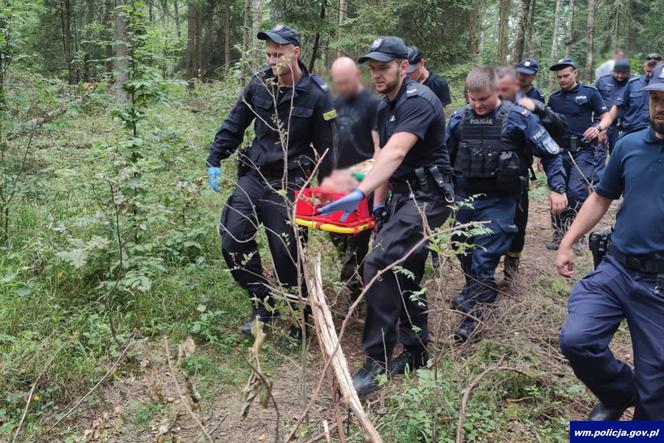 73-latek spędził dwie doby w lesie