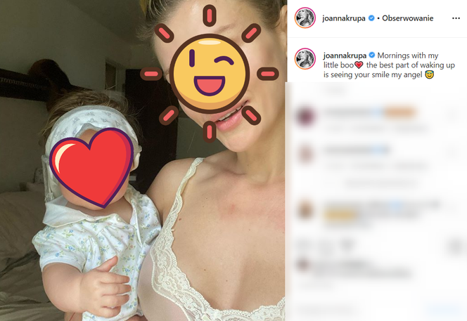 Joanna Krupa z córeczką