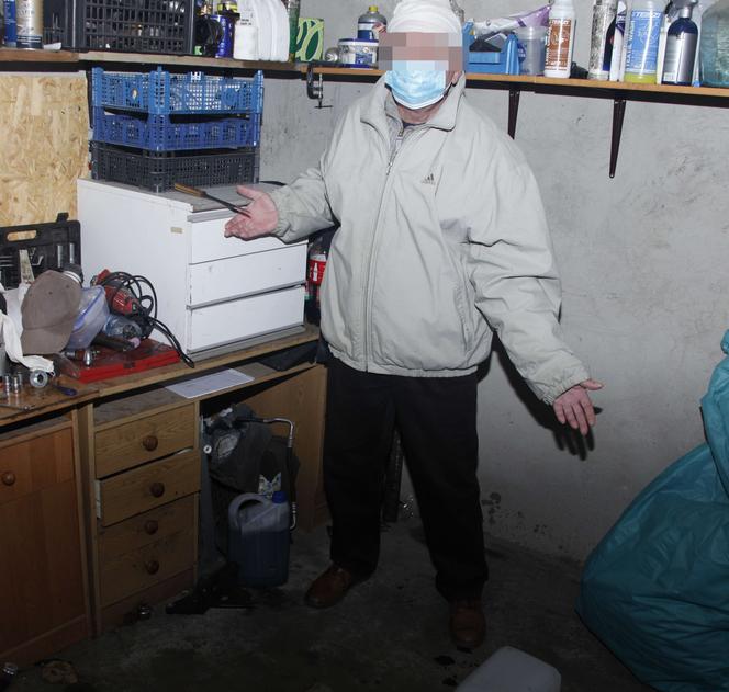 Wbił sobie nóż w czaszkę gdy przewrócił się w garażu